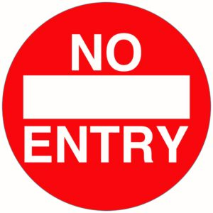 REF39 No Entry